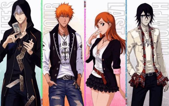photos bleach kurosaki ichigo orihime inoue ichimaru Gin Et ulquiorra