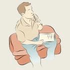 9552290 Une image D 39 Un homme Qui pense alors Qu 39 Il Est ecrit De dessin En ligne