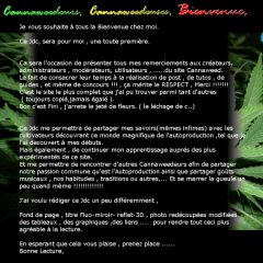 (1) Bienvenue