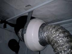 Extracteur 350m³/h installé