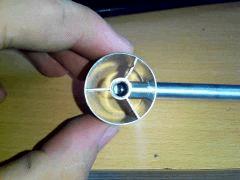Pipe en alu dessus