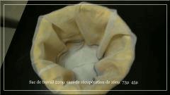Seau avec 4 sacs 200µ  160µ  73µ  45µ