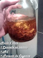 Macération cannelle, ail, piments   huile d'olive (3)