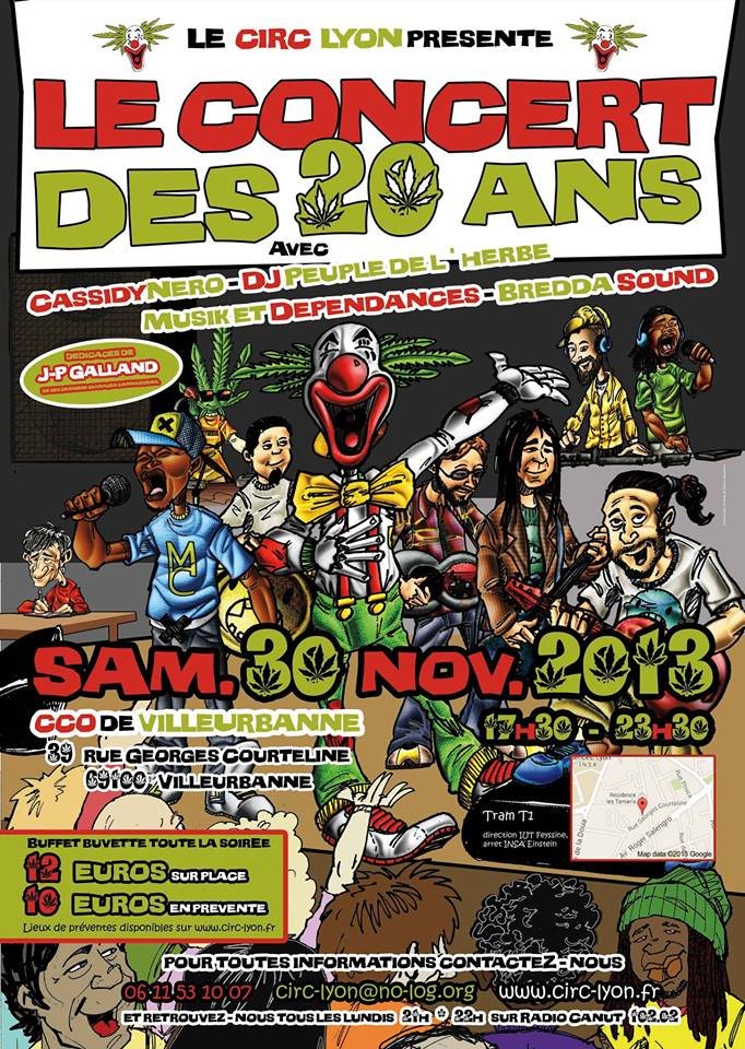 Le concert des 20 ans du CIRC Lyon ! Venez nombreux !