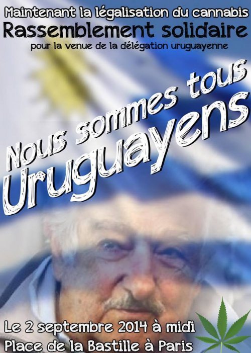 Nous sommes tous Uruguayens ! Rassemblement et réunions. Septembre 2014.