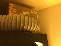 Fabrication caisson pour extracteur avec carton et récup poubelles ;)