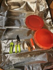 Les outils ! Double assiettes pour pas mélanger les 2 trims